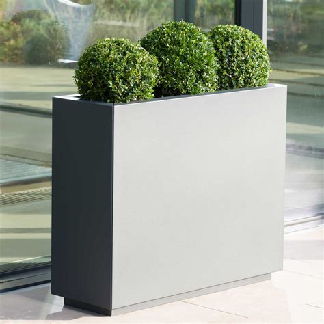 metal rectangular planter box|large rectangular metal planters outdoor.